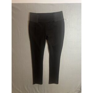Ci Sono Women's Black High Rise Pull On Ponte Pants Size XL Stretch Trousers
